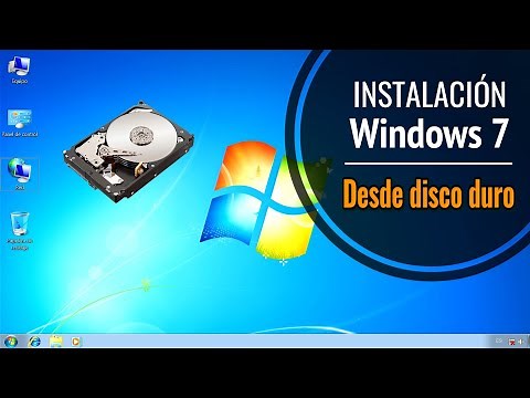 Installing Windows 7 from a hard drive (HDD or SSD), without a DVD or USB drive.