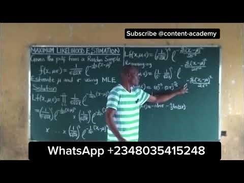 Maximum Likelihood Estimation for The Normal Distribution | Step-by-Step Statistical Estimation