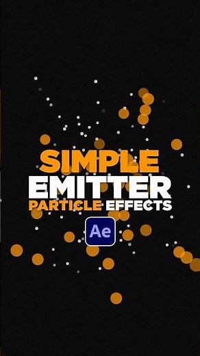 Create Accent Particle Effects in After Effects #tutorial