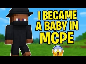 🔥 Becoming a Baby in Minecraft Pocket Edition | OP Baby Mod Gameplay