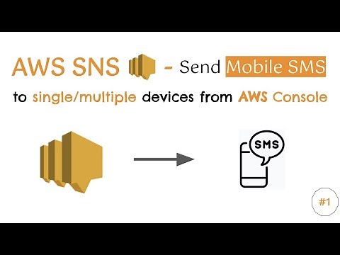 AWS SNS - Send SMS to single/multiple devices from AWS Console | AWS SNS SMS Example | AWS SNS Demo