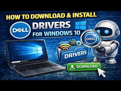 How to Download & Install Dell Drivers for Windows 10 PC or Laptop | Dell Drivers Download & Update