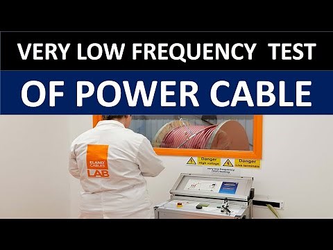 Very low frequency test/ VLF withstand test of cable.