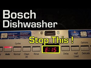 If you own a Bosch Dishwasher you MUST DO this RIGHT NOW! How to fix and prevent E15 for free