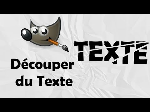 Comment découper du texte sur Gimp - Tutoriel FR