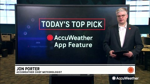 Getting your forecast with the AccuWeather app's interactive map