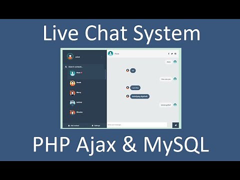 Live Chat System with PHP & MySQL - PHP Project
