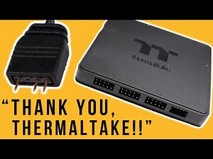Control Thermaltake FANS with iCUE, Aura Sync and more! - TTSYNC controller - A cool RGB Gadget.