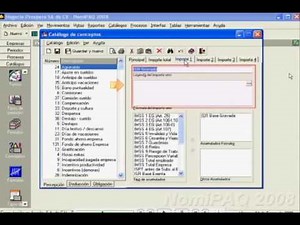 NOMIPAQ Conceptos y formulas para la nomina