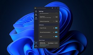 Microsoft added "click on desktop to open Bing” to the Bing Wallpaper app, then accidentally hid the option to turn it off on Windows 11