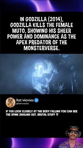 In Godzilla (2014), Godzilla Kills The Female Muto with his Atomic Breath