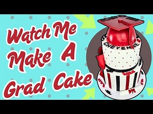 Behind the scenes of making a fun graduation cake!