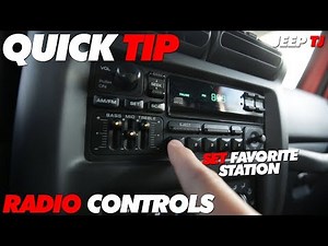 Quick Tip : Radio Controls Jeep TJ