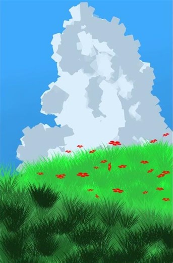 🌸 Beautiful Anime Flower Field Scene | Peaceful Nature Vibes 🌿✨