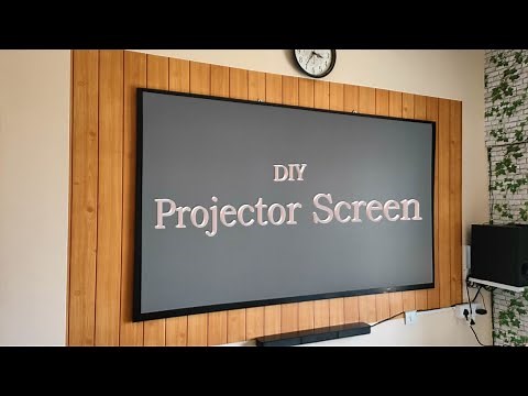 DIY Projector Screen making at home