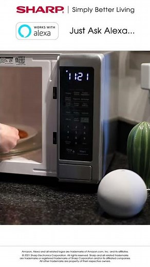 Sharp Stainless Steel Microwave with Alexa Controls