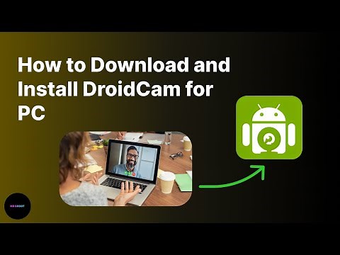 How to Download and Install DroidCam for PC | Turn your phone into a webcam!