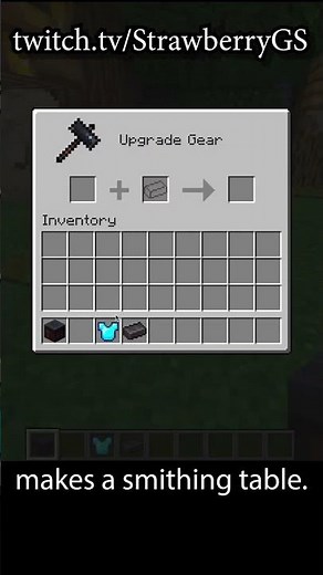 Smithing Table Minecraft Crafting Recipe