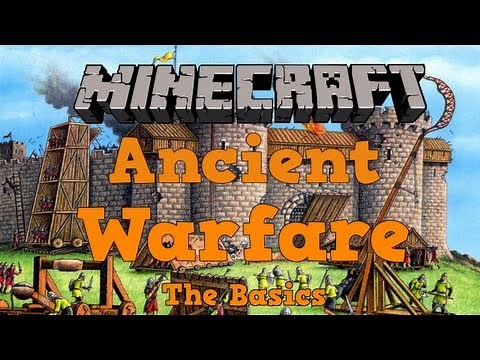 Minecraft Mod Showcase: Ancient Warfare Mod - Siege Weapons, Trainable Soldiers and More!