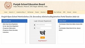 PSEB Open School Admission 2022-23 for Class 10, 12 Starts, Register at pseb.ac.in