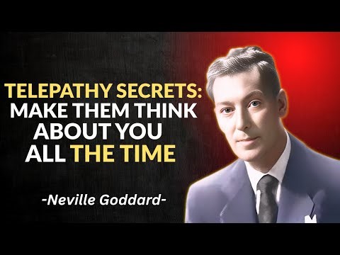 HIDDEN TELEPATHY SECRETS: HOW TO STAY ON THEIR MIND CONSTANTLY | POWERFULL SPEECH | NEVILLE GODDARD