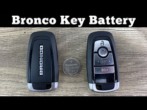 How To Change A 2021-2024 Ford Bronco Remote Key Fob Battery - Remove Replace Replacement Tutorial