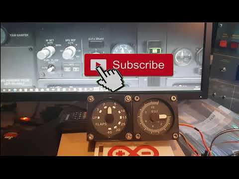 Mobiflight, test and setting gauge flaps 737