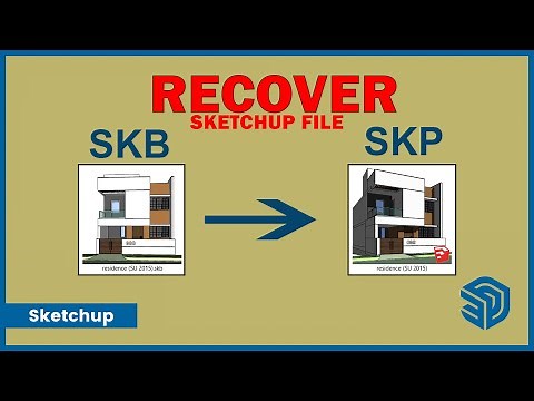 How to RECOVER Sketchup file from SKB file | Sketchup SKB file #skp #skb #sketchuptutorials