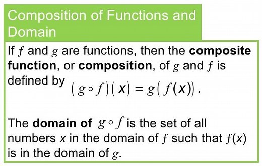 Composition of Functions (f o g)(x) - A Plus Topper