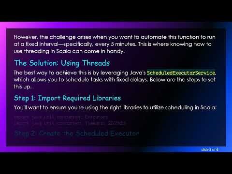 Automate Your Spark Commands Every 5 Minutes with Ease