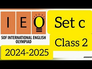 SOF International English Olympiad question paper for class 2 with explanations for 2024-2025/Grade2