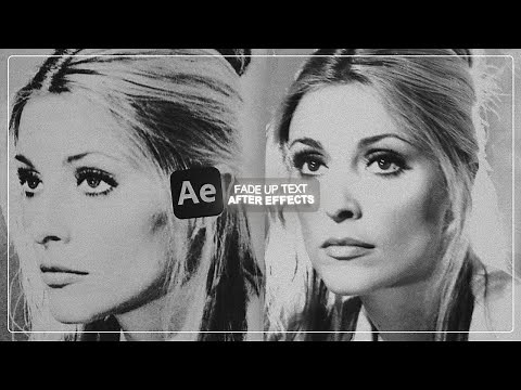 fade up text (w/ zoom) | after effects