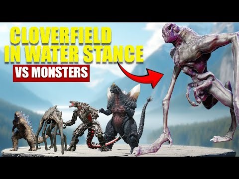 Cloverfield (in Water Stance) vs Giant Monsters | 3D Monsters Size Comparison 2025