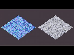 Blender tutorial | How to make a normal map from an image without baking