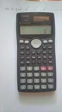 Using Scientific calculator to find the value of powers of e