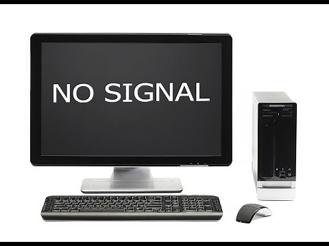 How to solve no signal problem showing in monitor(HD)