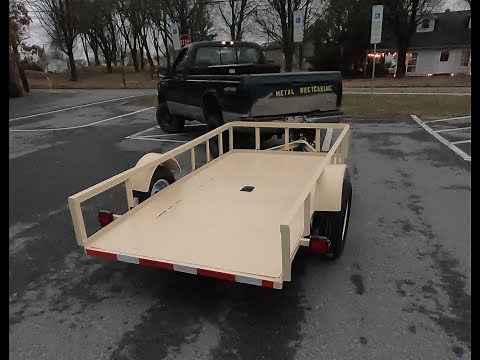 The Ultimate Utility Trailer Build (part two) - welding, top rail, deck install