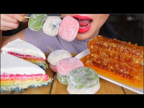 BEST POPULAR ASMR FOOD DESSERT | HONEYCOMB | MOCHI | RAINBOW CAKE | EATING SOUNDS