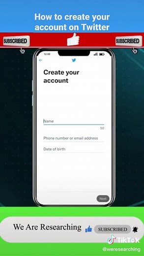 How to create your account on Twitter