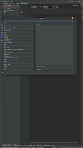 Install Python Packages in PyCharm #shorts