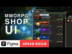 Figma Game UI Design - RPG Shop User Interface Design
