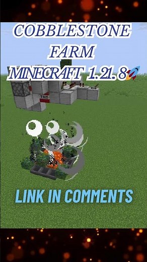 Minecraft 1.21.8 Cobblestone Farm 🔥 Smallest, Fastest & Automatic Cobblestone Generator 🚀 | OP