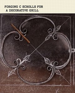 Forging C Scrolls For A Decorative Grill | Black Bear Forge