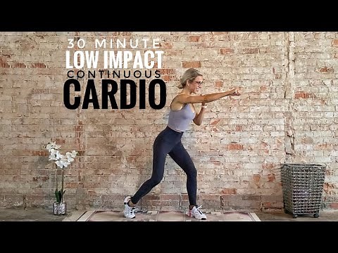 30 Minute Low-Impact Continuous Cardio Workout | Low-Moderate Intensity | Bodyweight Only