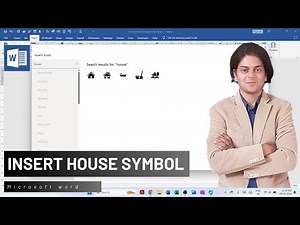 how to insert house symbol in Microsoft word?