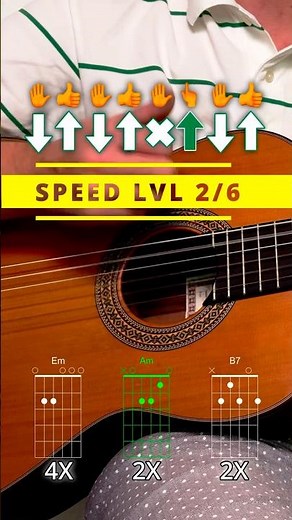 How to play Bamboleo from The Gypsy Kings in 6 speed level tutorial