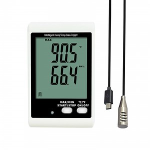 [Hot Item] Dwl-20e Sound and Light Alarm Temperature and Humidity Data Logger with External Probe