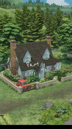 Charming English Cottage Build in The Sims 4