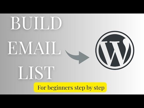 How to Build an Email List in 4 Minutes with WordPress (Free & Beginner Friendly)