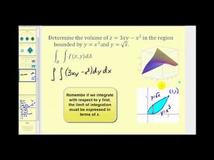 Double Integrals and Volume over a General Region - Part 2
